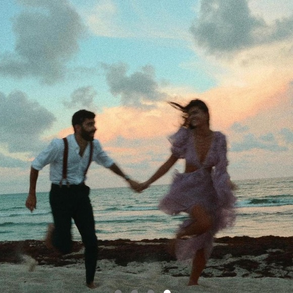 Rare For Love & Lemons Imani Hi-Low Dress in Lilac - Picture 15 of 15